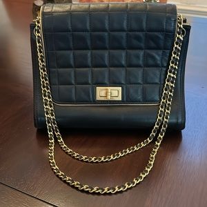Chanel Accordion Small Black Chocolate Bar Bag